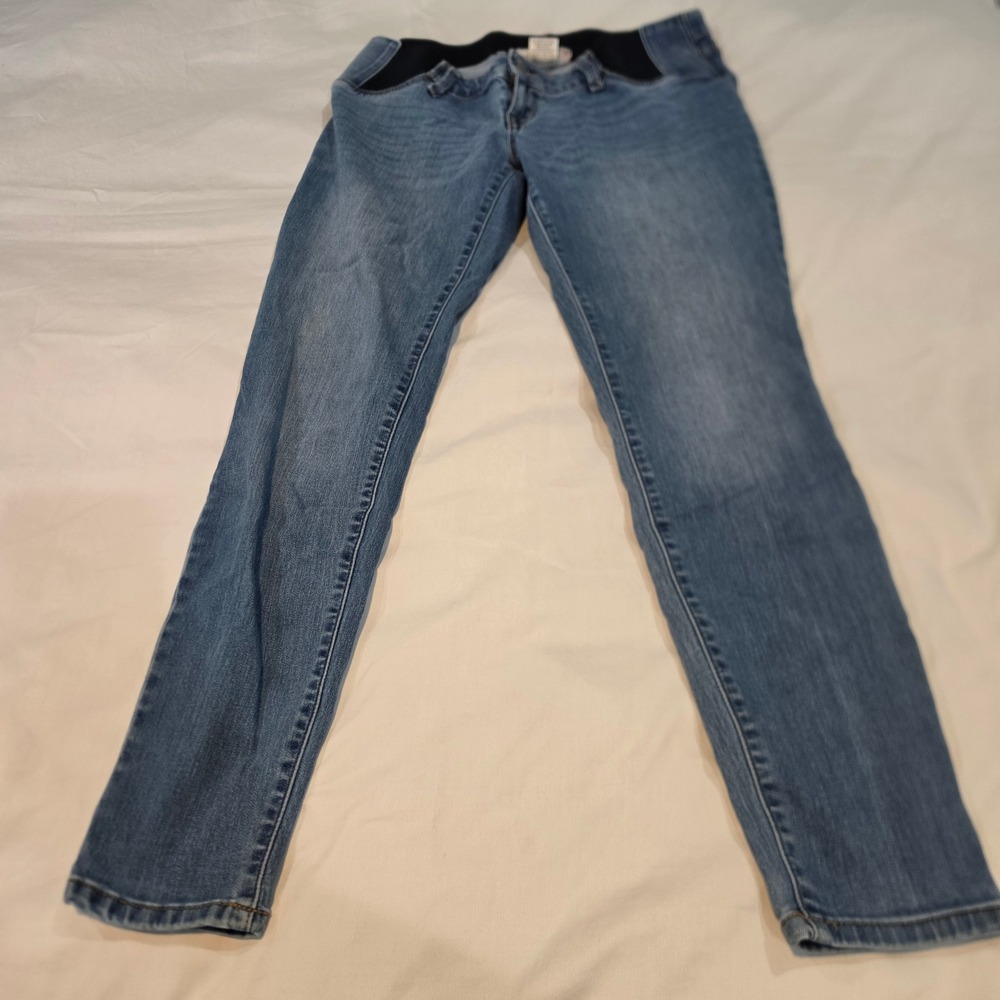 Isabel Maternity Jeggings Women 2/26R Blue Excellent Under Belly Skinny Jeans